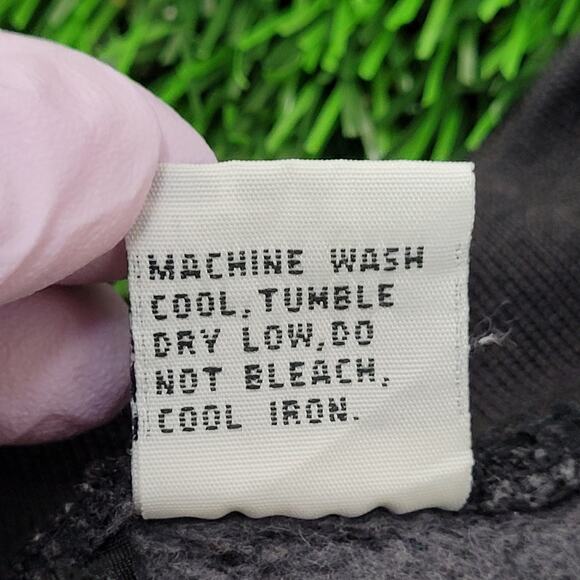 Vintage 90s Theatrical Mask Sweatshirt Womens Large 22x23 Boxy Crop - Picture 8 of 13